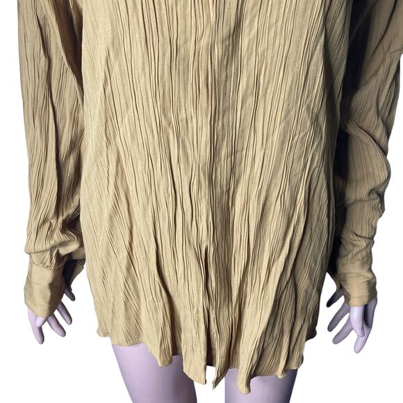 Elliot Shirt Mens Med Gold Button Front 15-15.5 - Picture 9 of 14